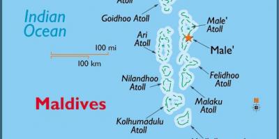 Baa atoll მალდივის რუკა