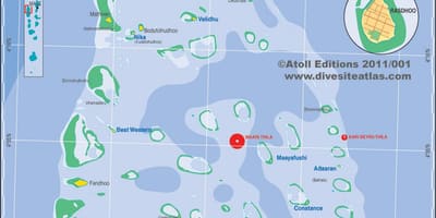 რუკა ari atoll მალდივის