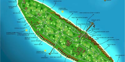 Vaadhoo მალდივის კუნძული რუკა